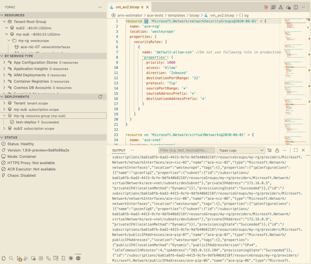 Topaz VS Code Extension